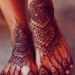 фото Мехенди на ноге от 24.10.2017 №072 - Mehendi on foot - tattoo-photo.ru
