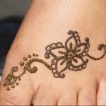 фото Мехенди на ноге от 24.10.2017 №084 - Mehendi on foot - tattoo-photo.ru