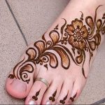 фото Мехенди на ноге от 24.10.2017 №087 - Mehendi on foot - tattoo-photo.ru