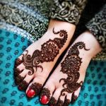 фото Мехенди на ноге от 24.10.2017 №088 - Mehendi on foot - tattoo-photo.ru