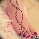 фото Мехенди на ноге от 24.10.2017 №093 - Mehendi on foot - tattoo-photo.ru