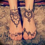 фото Мехенди на ноге от 24.10.2017 №103 - Mehendi on foot - tattoo-photo.ru