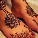 фото Мехенди на ноге от 24.10.2017 №107 - Mehendi on foot - tattoo-photo.ru