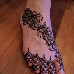 фото Мехенди на ноге от 24.10.2017 №111 - Mehendi on foot - tattoo-photo.ru