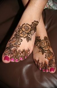 фото Мехенди на ноге от 24.10.2017 №141 - Mehendi on foot - tattoo-photo.ru