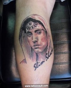 фото Тату Эминема от 13.10.2017 №042 - Eminem Tattoo - tatufoto.com