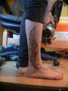 фото тату Крылья Гермеса от 21.10.2017 №015 - tattoo Wings of Hermes - tattoo-photo.ru