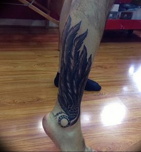 фото тату Крылья Гермеса от 21.10.2017 №057 - tattoo Wings of Hermes - tattoo-photo.ru
