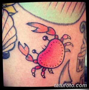 фото тату краб (рак) от 23.10.2017 №006 - tattoo crab (cancer) - tatufoto.com