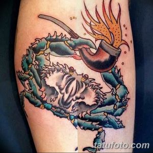 фото тату краб (рак) от 23.10.2017 №019 - tattoo crab (cancer) - tatufoto.com