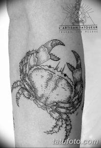 фото тату краб (рак) от 23.10.2017 №022 - tattoo crab (cancer) - tatufoto.com