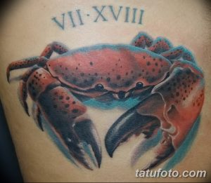 фото тату краб (рак) от 23.10.2017 №058 - tattoo crab (cancer) - tatufoto.com