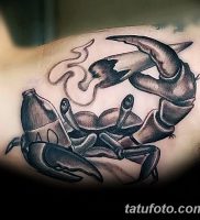 фото тату краб (рак) от 23.10.2017 №090 — tattoo crab (cancer) — tatufoto.com