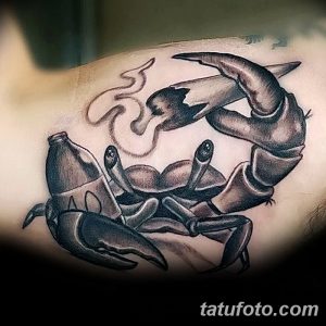 фото тату краб (рак) от 23.10.2017 №090 - tattoo crab (cancer) - tatufoto.com