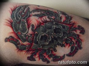 фото тату краб (рак) от 23.10.2017 №094 - tattoo crab (cancer) - tatufoto.com
