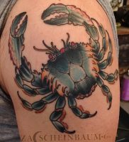 фото тату краб (рак) от 23.10.2017 №099 — tattoo crab (cancer) — tatufoto.com