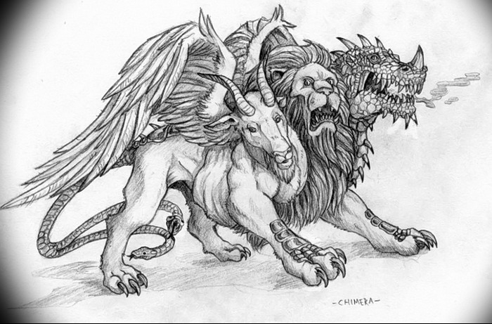 cool chimera tattoo meaning