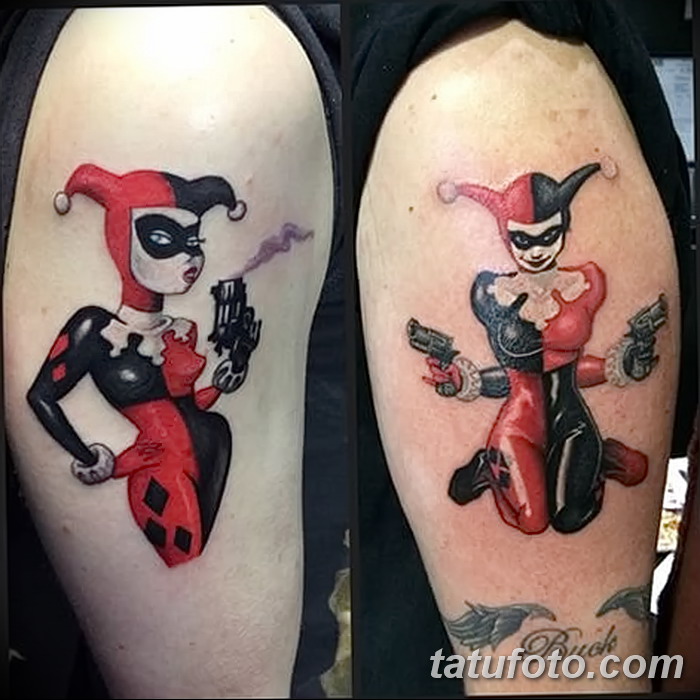 фото тату арлекин от 28.10.2017 №030 tattoo harlequin