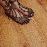 фото Мехенди на ноге от 24.10.2017 №007 - Mehendi on foot - tattoo-photo.ru