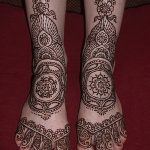 фото Мехенди на ноге от 24.10.2017 №014 - Mehendi on foot - tattoo-photo.ru