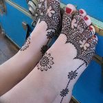 фото Мехенди на ноге от 24.10.2017 №043 - Mehendi on foot - tattoo-photo.ru