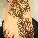 фото Мехенди на ноге от 24.10.2017 №046 - Mehendi on foot - tattoo-photo.ru