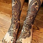фото Мехенди на ноге от 24.10.2017 №058 - Mehendi on foot - tattoo-photo.ru