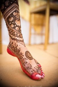 фото Мехенди на ноге от 24.10.2017 №063 - Mehendi on foot - tattoo-photo.ru