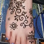 фото Мехенди на ноге от 24.10.2017 №081 - Mehendi on foot - tattoo-photo.ru