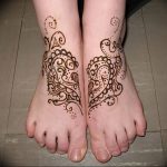 фото Мехенди на ноге от 24.10.2017 №086 - Mehendi on foot - tattoo-photo.ru