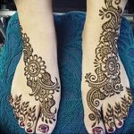 фото Мехенди на ноге от 24.10.2017 №104 - Mehendi on foot - tattoo-photo.ru
