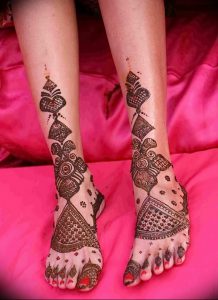 фото Мехенди на ноге от 24.10.2017 №120 - Mehendi on foot - tattoo-photo.ru
