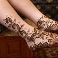 фото Мехенди на ноге от 24.10.2017 №121 - Mehendi on foot - tattoo-photo.ru