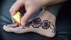 фото Мехенди на ноге от 24.10.2017 №136 - Mehendi on foot - tattoo-photo.ru