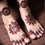 фото Мехенди на ноге от 24.10.2017 №142 - Mehendi on foot - tattoo-photo.ru