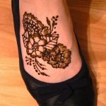 фото Мехенди на ноге от 24.10.2017 №145 - Mehendi on foot - tattoo-photo.ru