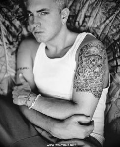 фото Тату Эминема от 13.10.2017 №044 - Eminem Tattoo - tatufoto.com