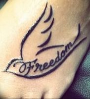 фото Тату со значением свободы от 18.10.2017 №015 — Tattoo with the meaning of freedom