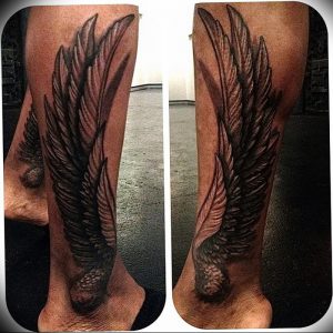 фото тату Крылья Гермеса от 21.10.2017 №003 - tattoo Wings of Hermes - tattoo-photo.ru