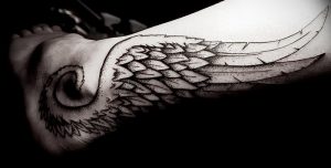 фото тату Крылья Гермеса от 21.10.2017 №019 - tattoo Wings of Hermes - tattoo-photo.ru