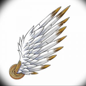 фото тату Крылья Гермеса от 21.10.2017 №046 - tattoo Wings of Hermes - tattoo-photo.ru