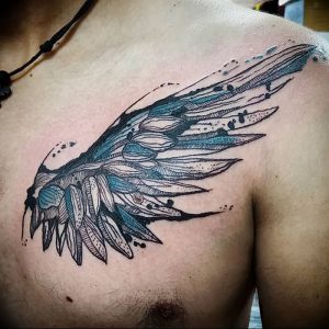 фото тату Крылья Гермеса от 21.10.2017 №053 - tattoo Wings of Hermes - tattoo-photo.ru