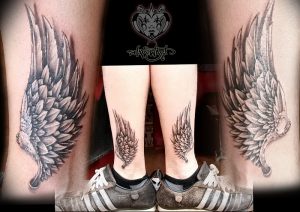 фото тату Крылья Гермеса от 21.10.2017 №059 - tattoo Wings of Hermes - tattoo-photo.ru