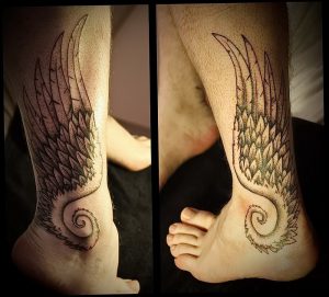 фото тату Крылья Гермеса от 21.10.2017 №060 - tattoo Wings of Hermes - tattoo-photo.ru
