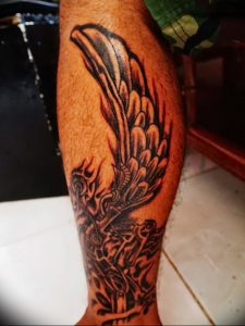 фото тату Крылья Гермеса от 21.10.2017 №064 - tattoo Wings of Hermes - tattoo-photo.ru