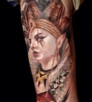 фото тату арлекин от 28.10.2017 №014 — tattoo harlequin — tatufoto.com
