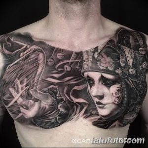 фото тату арлекин от 28.10.2017 №071 - tattoo harlequin - tatufoto.com