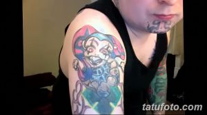 фото тату арлекин от 28.10.2017 №093 - tattoo harlequin - tatufoto.com