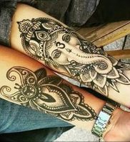 фото тату в индийском стиле от 18.10.2017 №007 — tattoo in Indian style — tattoo-photo.ru