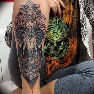 фото тату в индийском стиле от 18.10.2017 №035 - tattoo in Indian style - tattoo-photo.ru